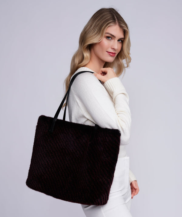 Donatella Tote Bag- Burgundy