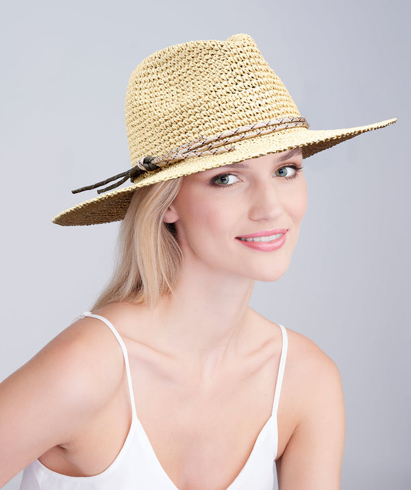 Marleigh - Straw Fedora Hat