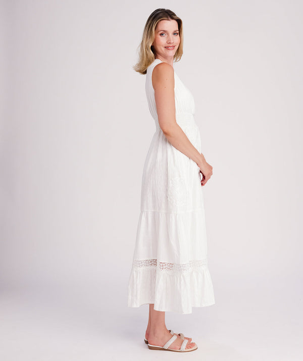 Acapulco - Lace Empire Waist Maxi Dress