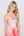 Close Up: Pink Floral Maxi Dress with Elasticated Bandeau Top