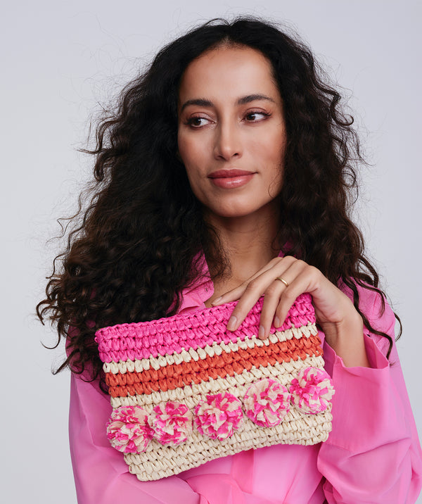 Tilda - Straw Clutch Bag
