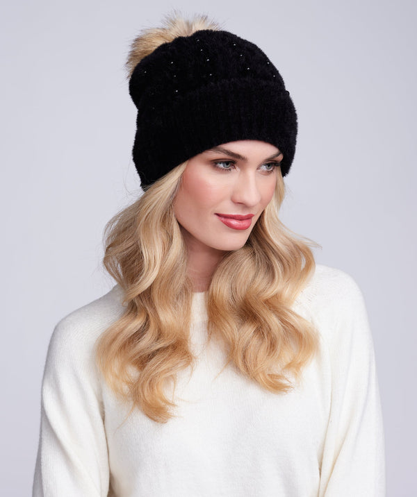 Alora – Beanie-Mütze mit Bommel