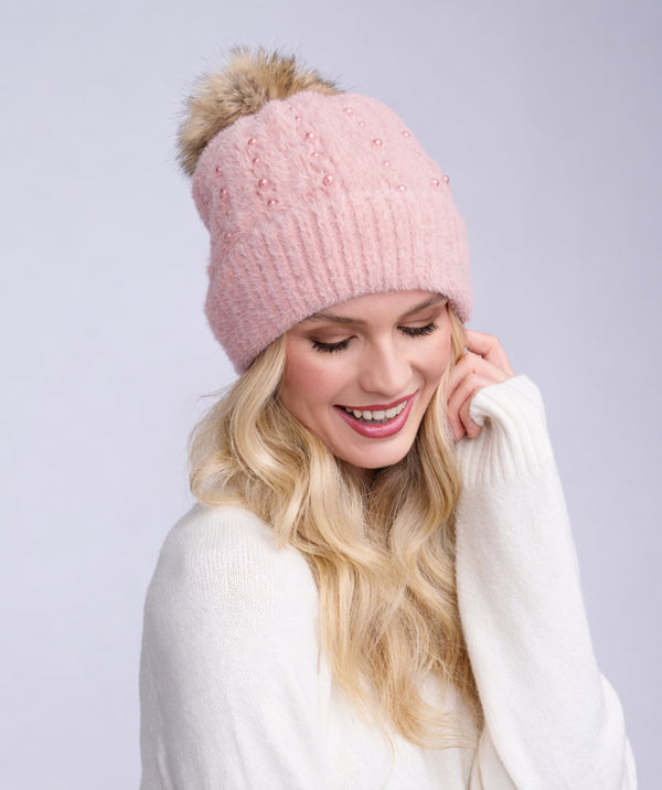 Alora – Beanie-Mütze mit Bommel
