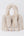 Cream Plush Eco Fur Tote Bag with Zipped Pocket