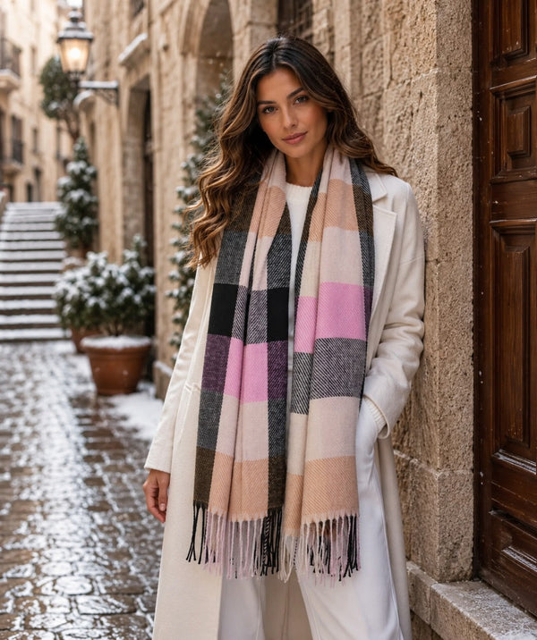 Amarissa - Checked Winter Scarf