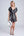 Black and White Striped Beach Dress with Tie Detail