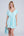 Pale Turquoise Beach Dress with V Neck
