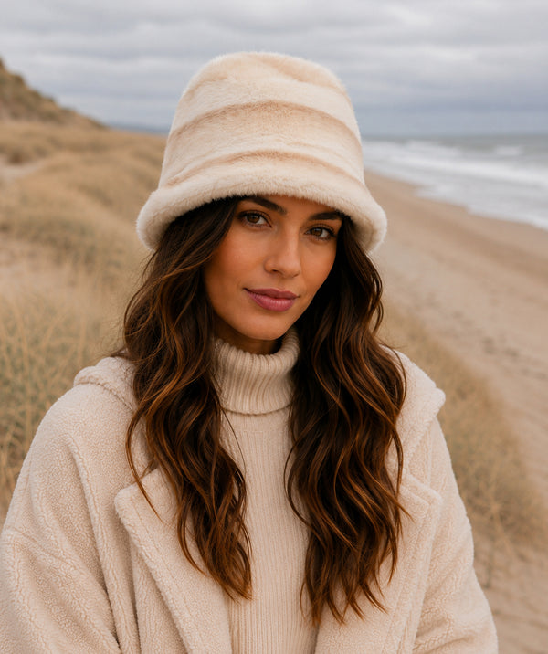Amber - Faux Fur Bucket Hat