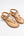 Tan Pearl Embellished Toe Post Sandal with Elasticated Bags