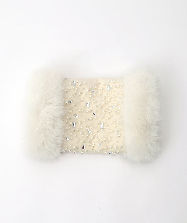 Amy Hand Muff - Winter White
