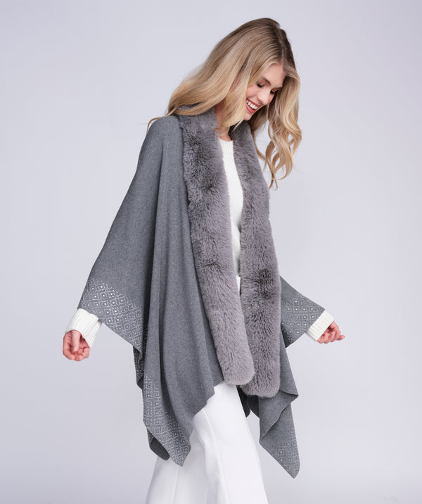 Analise Wrap - Silver Grey