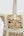 Close Up View: Sand & White Floral Crochet Tote with Zipped Closure