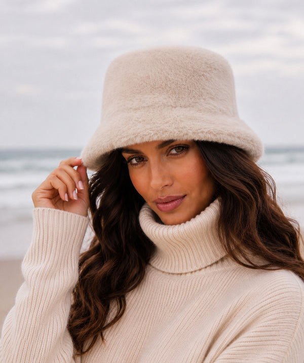 Anya - Faux Fur Bucket Hat