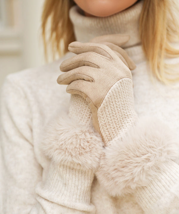 Faux Suede Winter Gloves | Luxury Gloves, Great Price