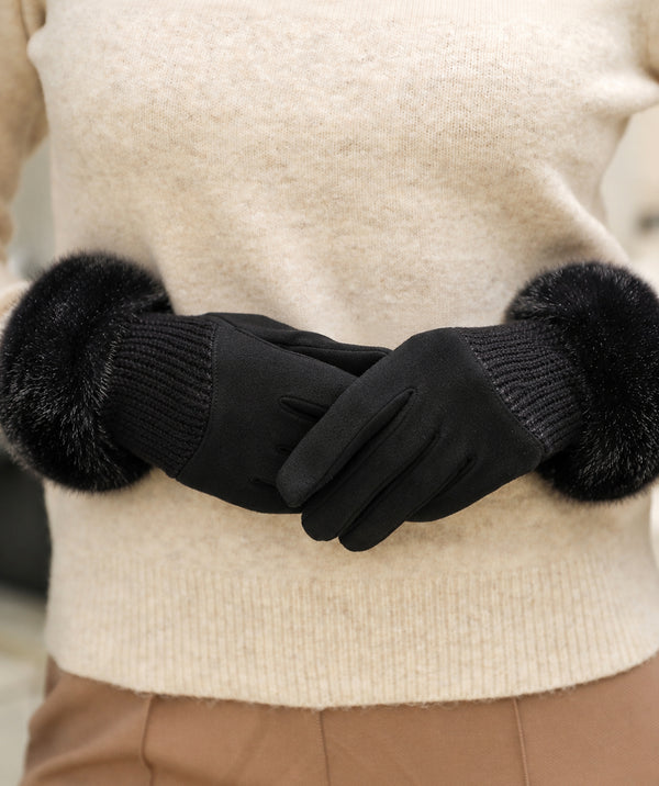 Aria - Luvas de inverno em camurça sintética