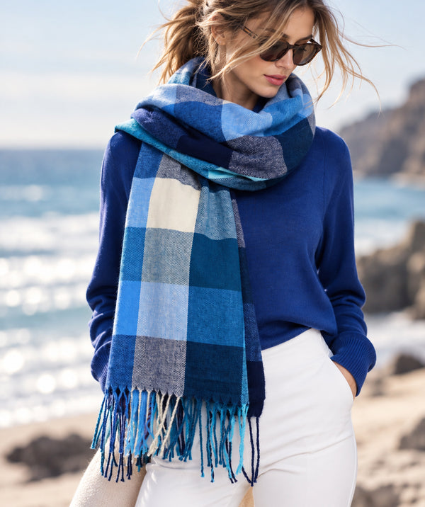 Aria - Checked Winter Scarf
