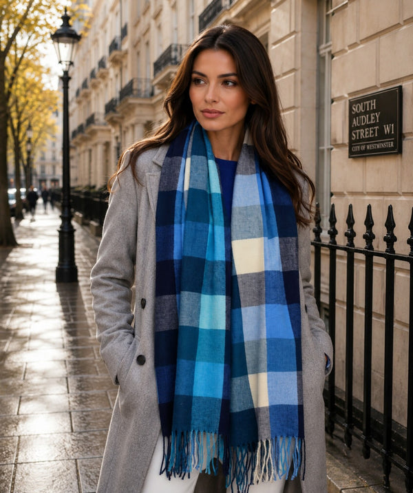 Aria - Checked Winter Scarf