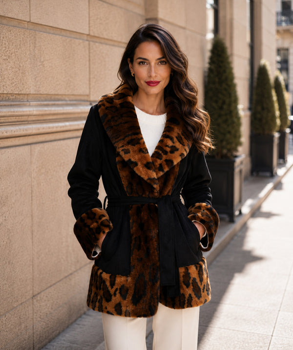 Ariella - Faux Suede Coat