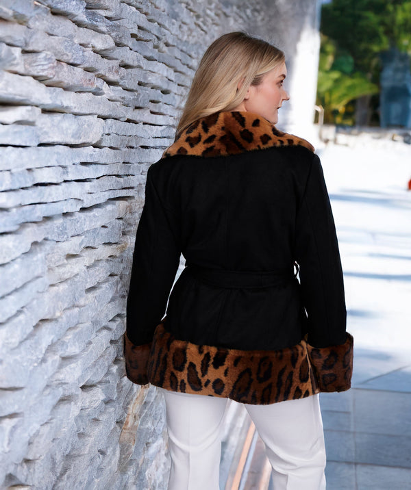 Ariella - Faux Suede Coat