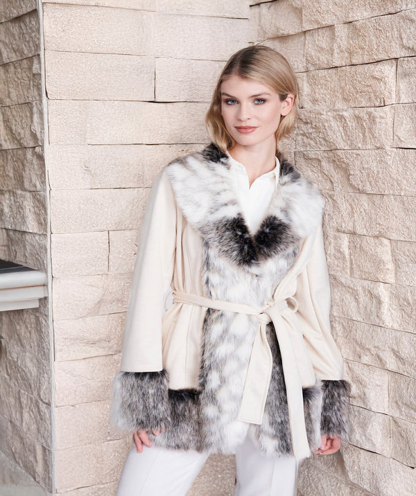 Ariella - Faux Suede Coat