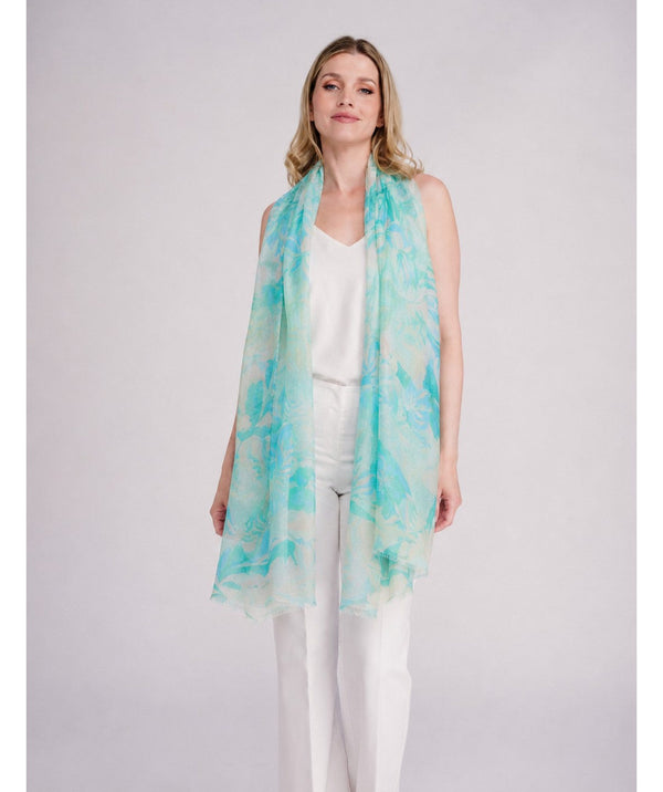 Aster Lightweight Summer Scarf - Aquamarine