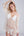 White Midi Beach Cover up with Floral Crochet Design