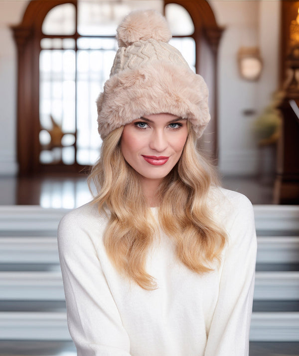 Bailey – Gorro com acabamento em pele sintética