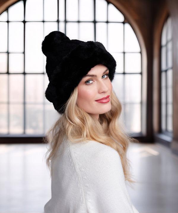 Bailey – Gorro com acabamento em pele sintética