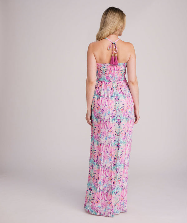 Barbados - Halter Neck Maxi Beach Dress