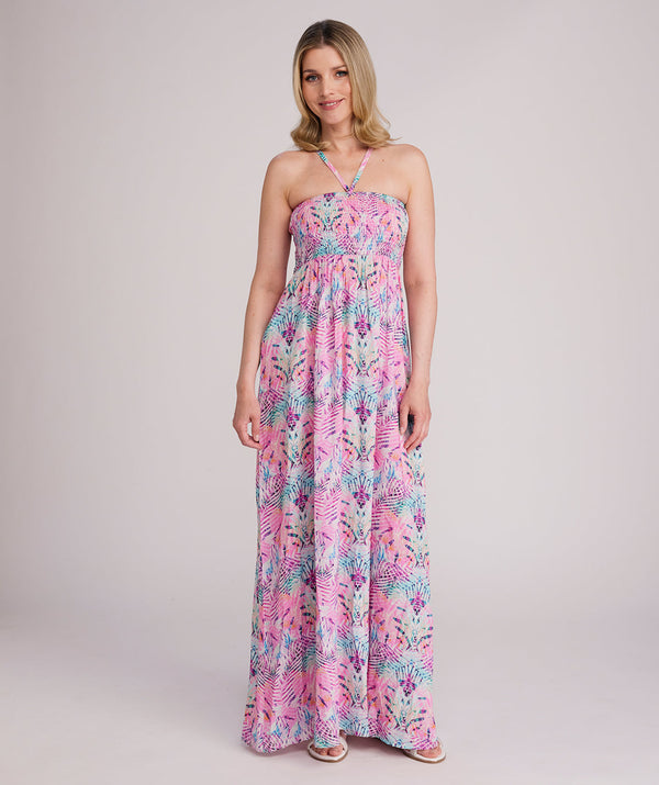 Barbados - Halter Neck Maxi Beach Dress