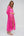 Fuchsia Sequin Lace Kimono with Tie Belt