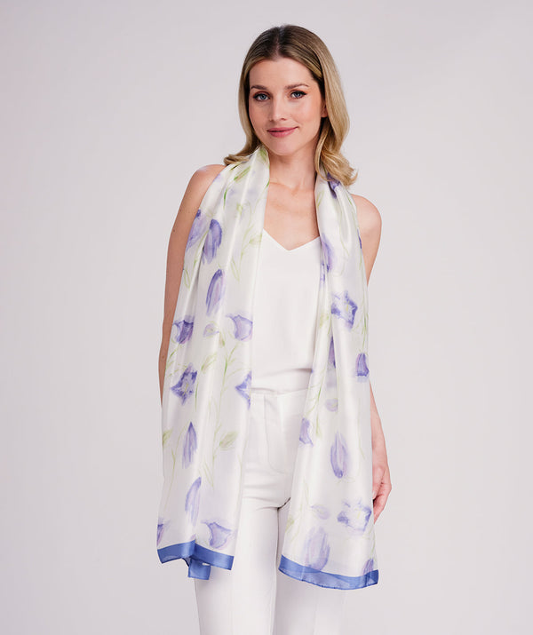 Blossom Scarf - Blue