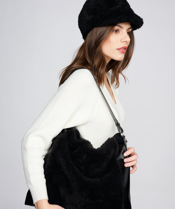 Brielle - Faux Shearling Cap