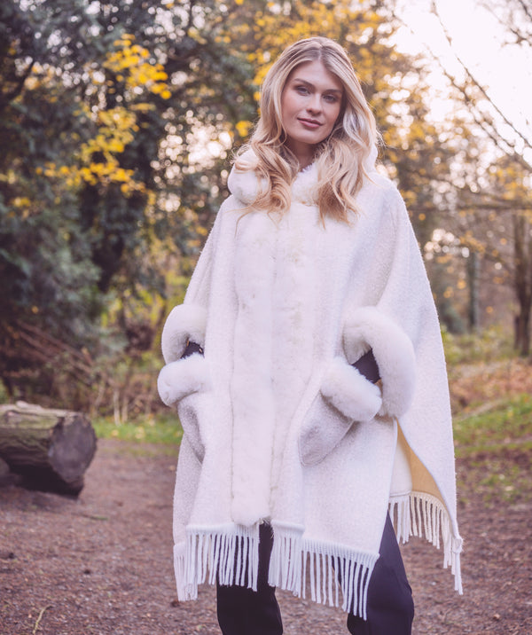 Candice - Wintersjaal van imitatiebont