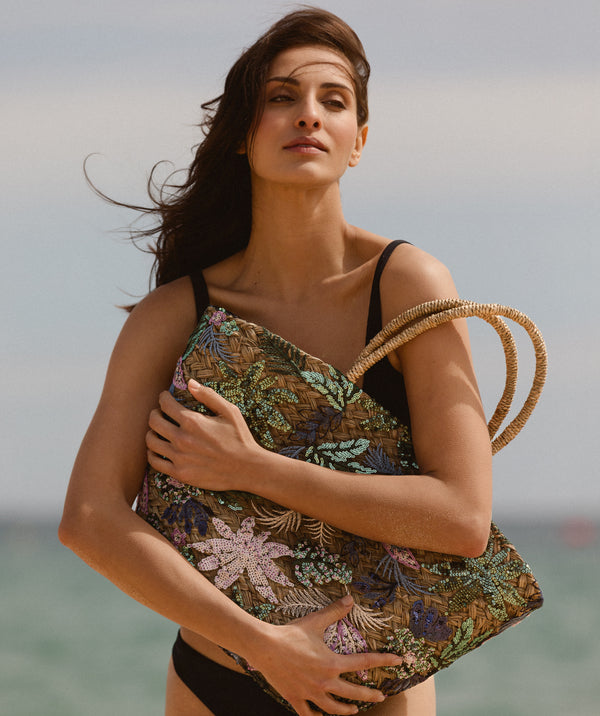 Sac panier en paille Capri
