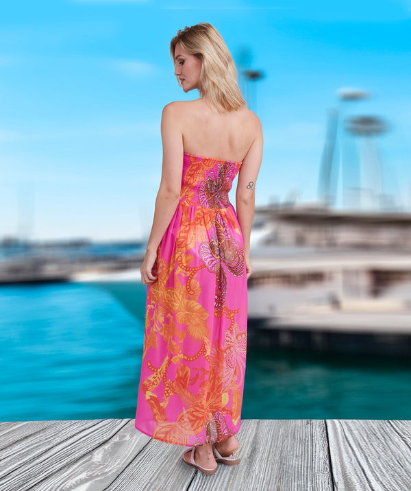 Carriba - Strapless Maxi Beach Dress