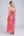 Pink Butterfly Print Maxi Dress with Elasticated Bandeau