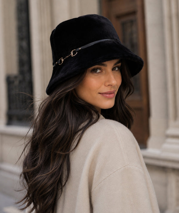 Cathy - Faux Fur Bucket Hat