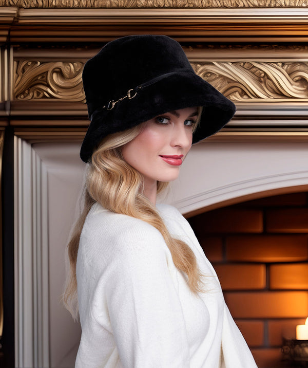 Cathy - Faux Fur Bucket Hat