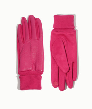 Roll Cuff Faux Suede Gloves | Luxury Gloves, Great Price