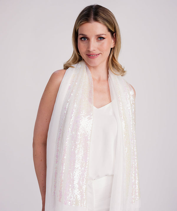 Chrystal - Embellished Occasion Scarf