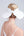 White/Silver Wide Brim Woven Straw Roll-Up Visor with Adjustable Velcro