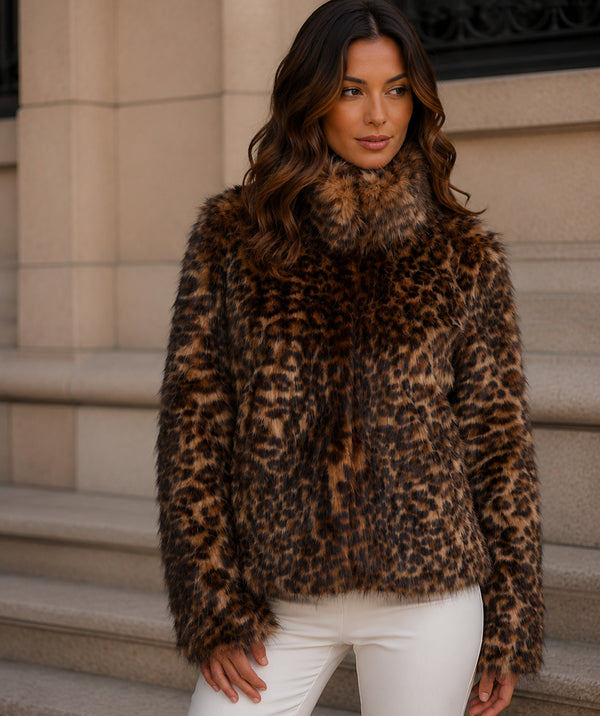 Delevigne Shortline Faux Fur Coat