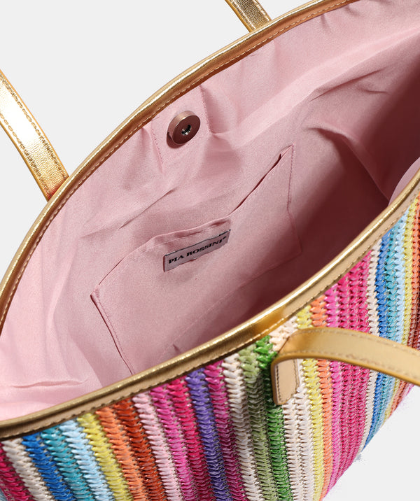 Delfina Bag -  Pink/Gold