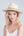 Delilah - Embellished Straw Fedora Hat