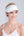 Straw sun visor with gold embroidered embellishment, peaked brim, lightweight fit for sun protection and summer beach or holiday wear.
