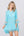 Pale Turquoise Floral Embroidered Ruffle Beach Dress