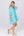 Side View: Pale Turquoise Floral Embroidered Ruffle Beach Dress