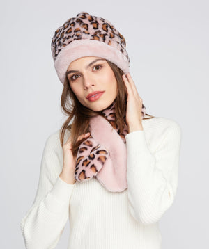 Dionne - Faux Fur Trim Beanie Hat