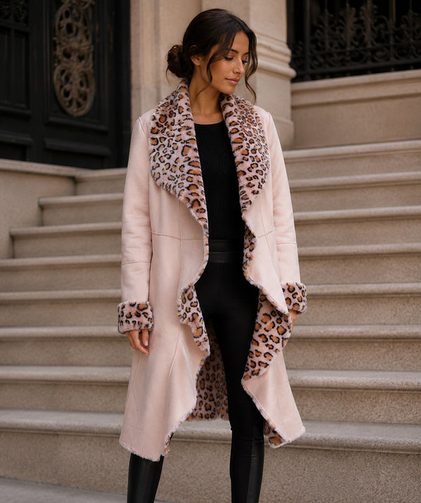 Dionne - Faux Suede Longline Coat